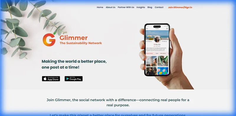 Glimmer Social Platform (Live Site)